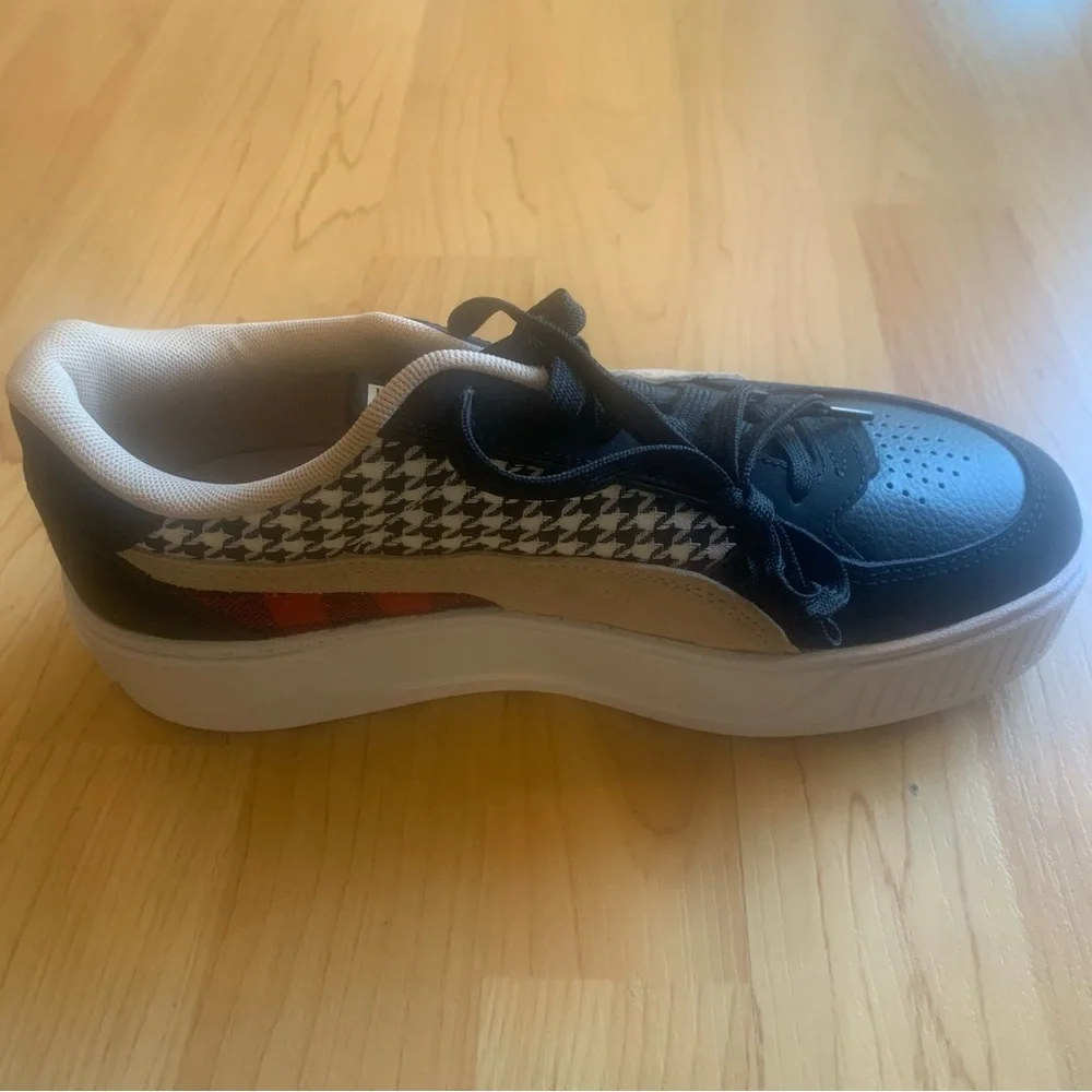 Puma Karmen Rebelle Multi-Print Platform Sneaker 8.5 Leopard Houndstooth NWOT - Picture 5 of 9